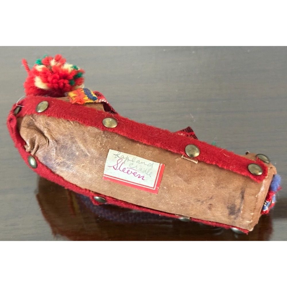 Antique Sami Laplander Doll Cradle Papoose Gietkka Hand Made Folk Indigenous Art - Picture 8 of 12